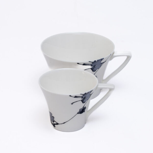 Narumi Montmartre Noir Tea/ Coffee cup & saucer (set of 2 piece) - Image 3