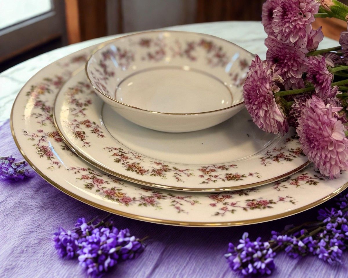 Dankotuwa Rose Garden 21 pcs Dinner Set
