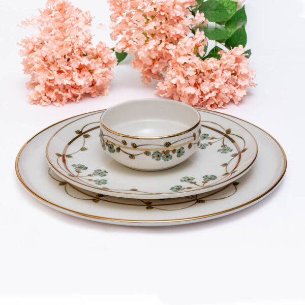 Clover - Vintage Handmade Turkish Ceramic Plates & Bowl - Image 3