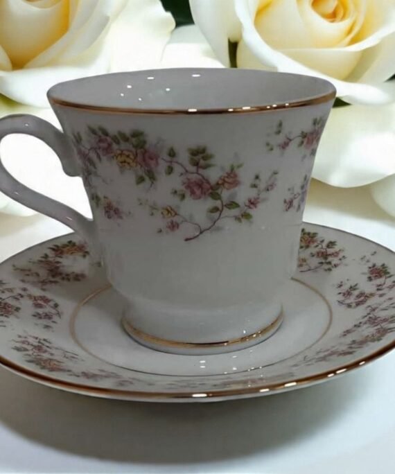 Dankotuwa Rose Garden Tea Cup and Saucer