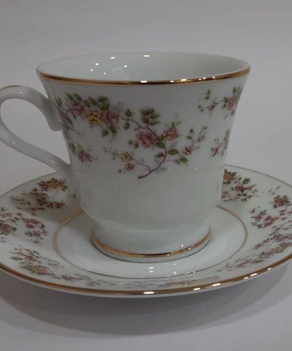 Dankotuwa Rose Garden Tea Cup and Saucer