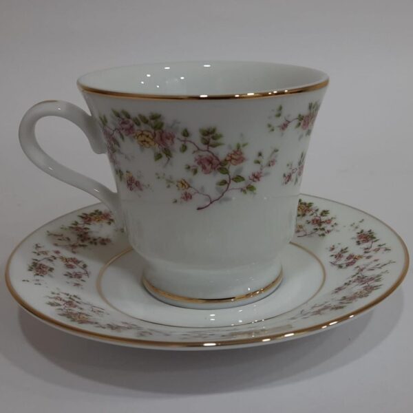 Dankotuwa Rose Garden Tea Cup and Saucer
