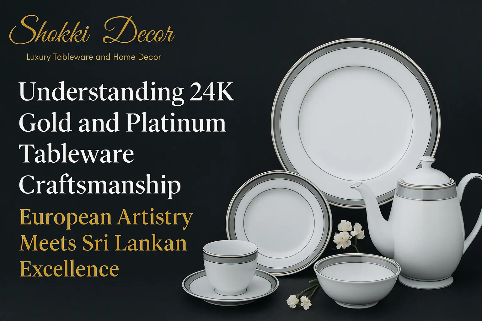24K Gold and Platinum Tableware Craftsmanship