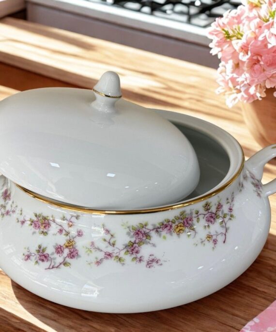 Dankotuwa Rose Garden Porcelain Casserole