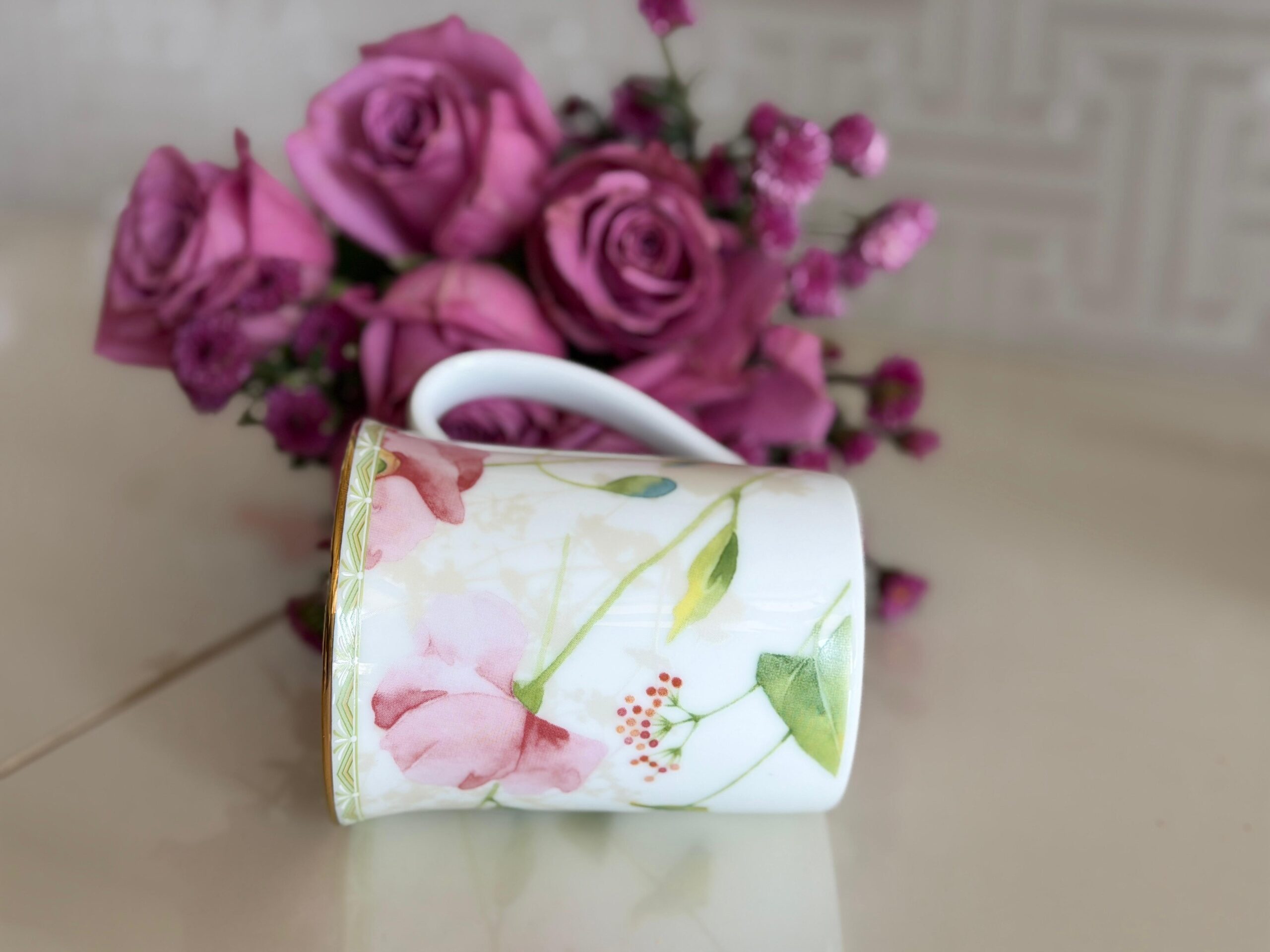 Noritake Poppy Place Mug | Floral Porcelain Mug