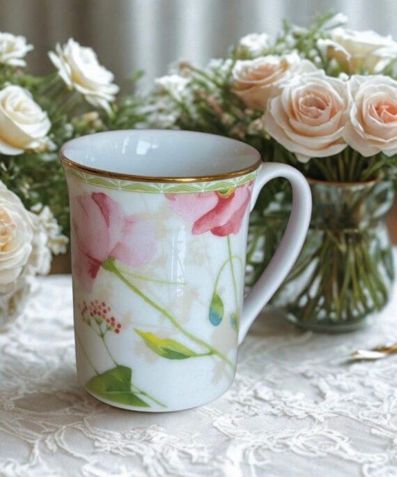 Noritake Poppy Place Mug | Floral Porcelain Mug