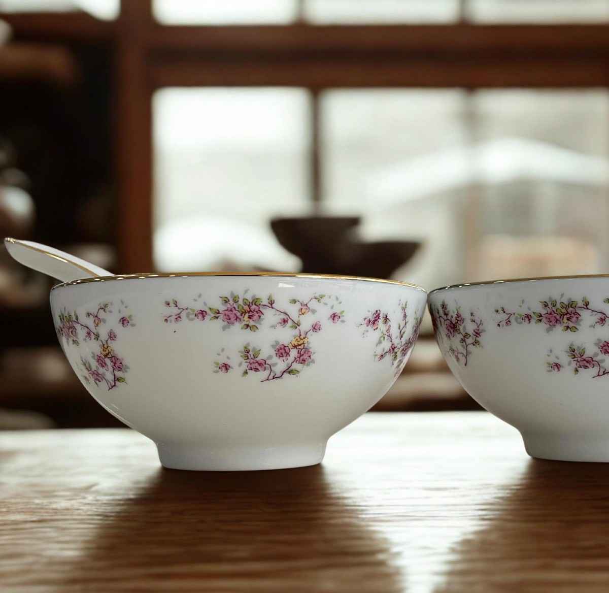 Dankotuwa Rose Garden Soup Bowls Set – 12 Pieces