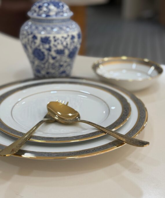 Dankotuwa Golden Platinum Dinner Set – 21 Pieces