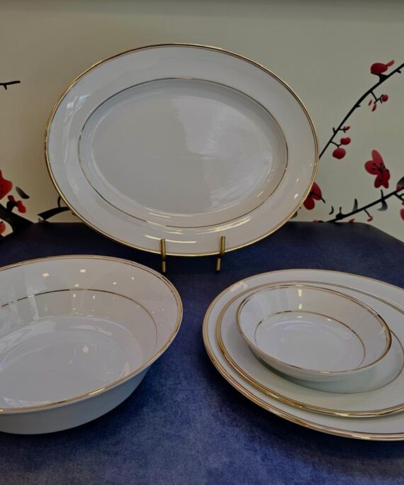 Dankotuwa Infinity Gold Dinner Set – 21 Pieces