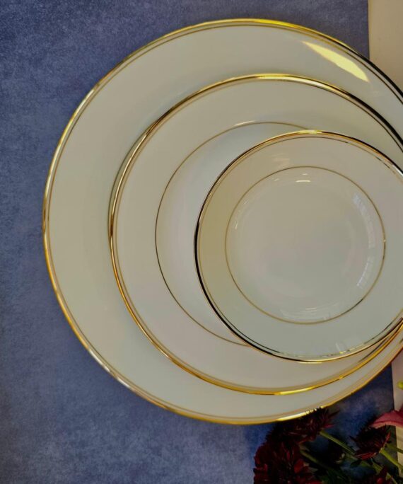 Dankotuwa Infinity Gold Dinner Set – 21 Pieces