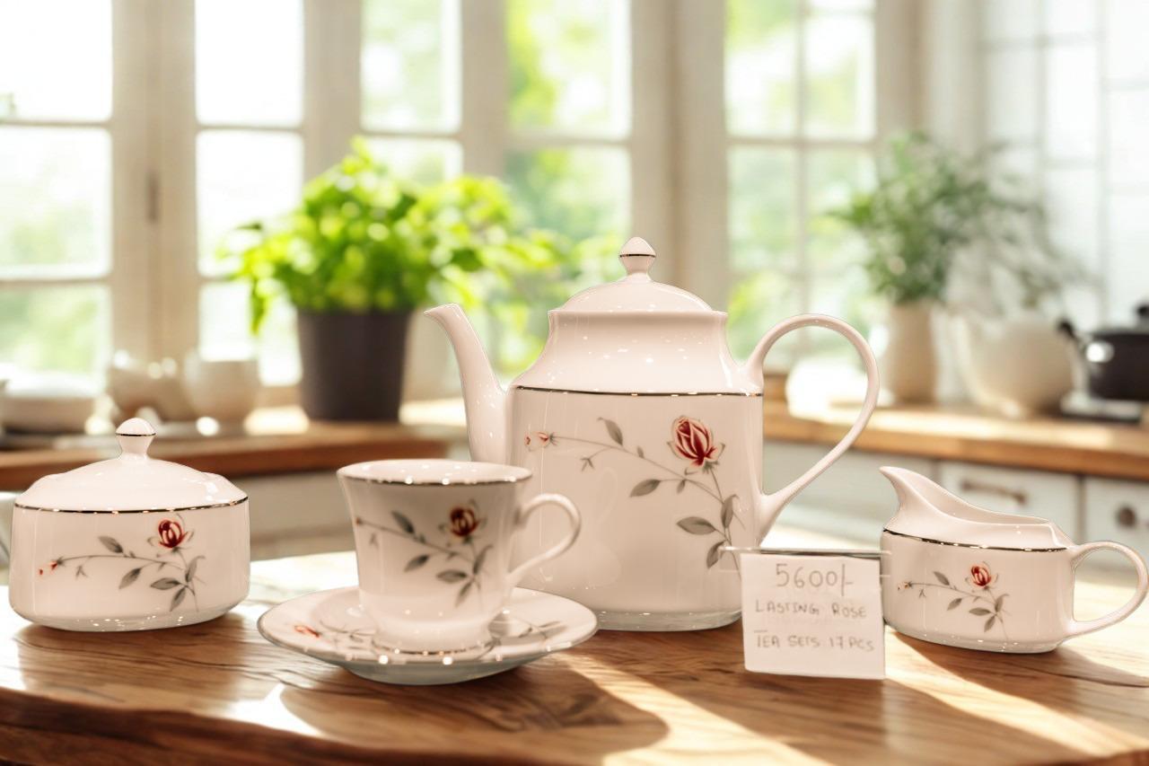 Dankotuwa Lasting Rose Tea Set – 17 Pieces