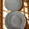 Shakira Platinum Dinner Set – 21 Pieces | Porcelain Dinner Set