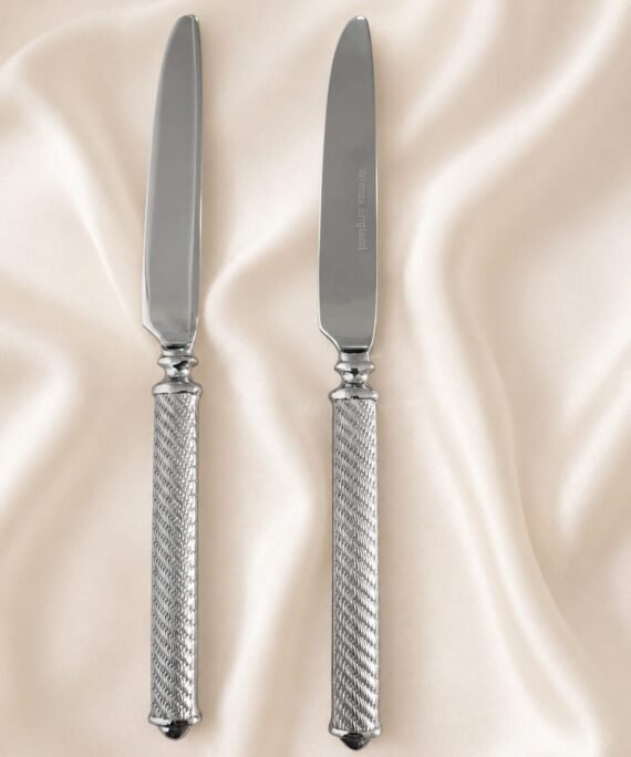 Wilmax Twist Dessert Knife Set – 4 Pieces | Premium Stainless Steel Cutlery