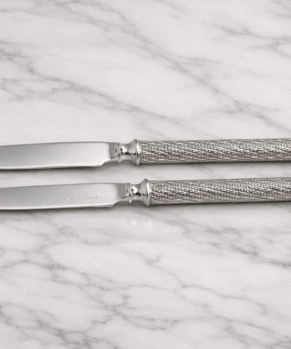 Wilmax Twist Dessert Knife Set – 4 Pieces | Premium Stainless Steel Cutlery
