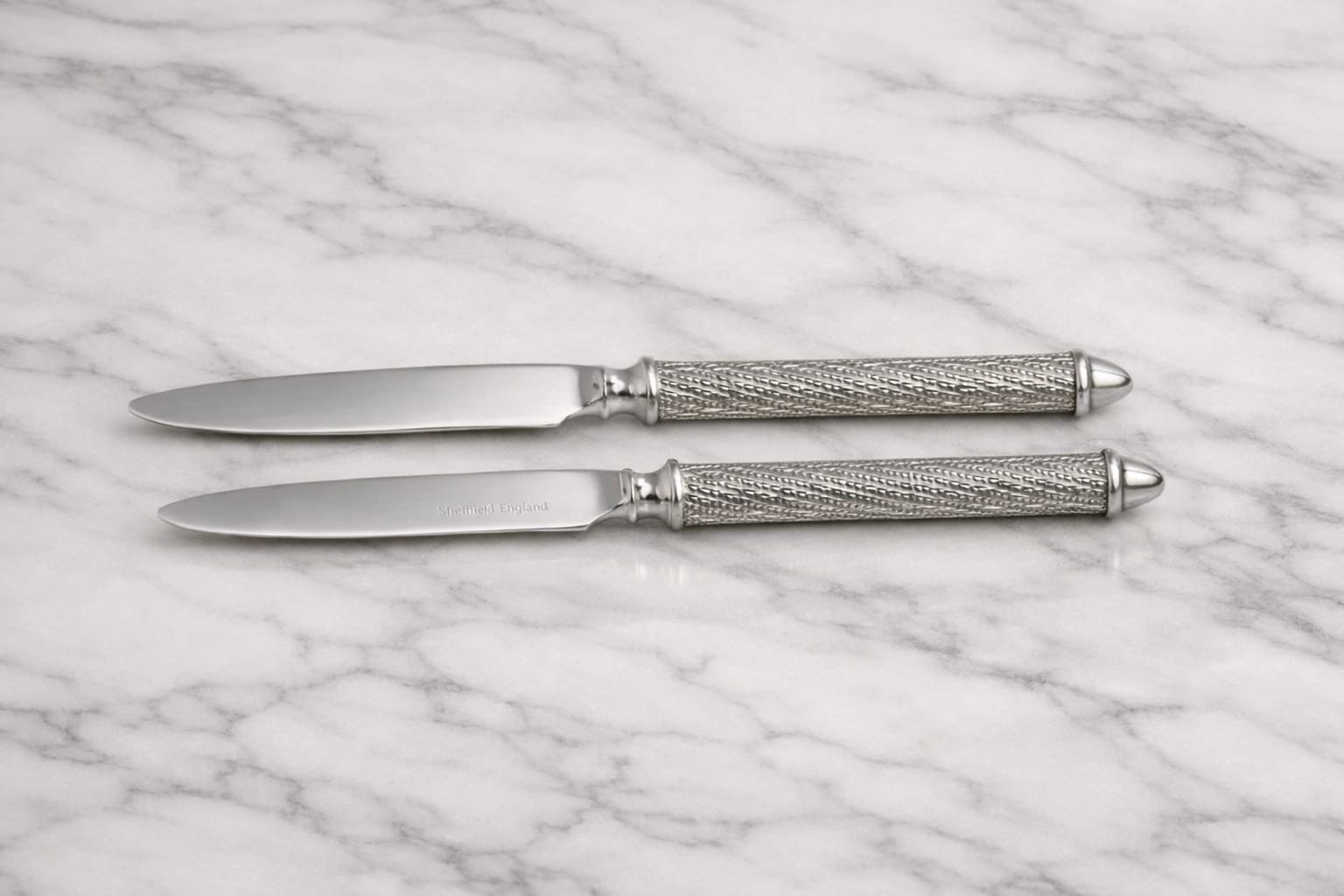 Wilmax Twist Dessert Knife Set – 4 Pieces | Premium Stainless Steel Cutlery