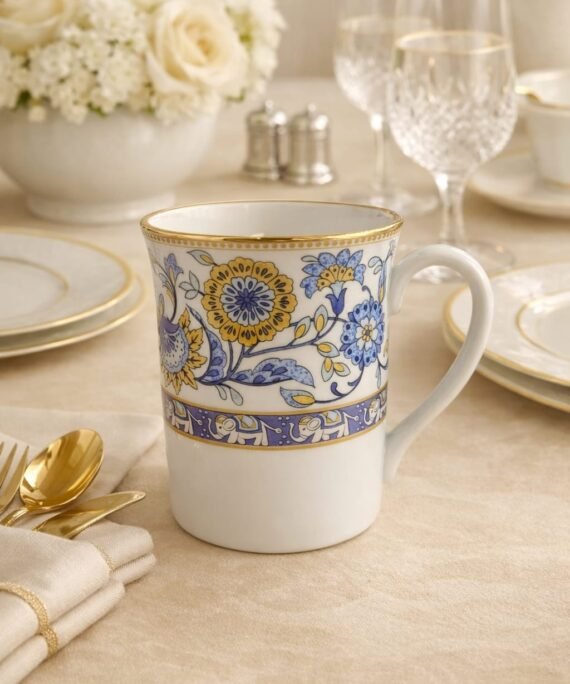 Noritake Tusker Blue Mug | Premium Porcelain Mug