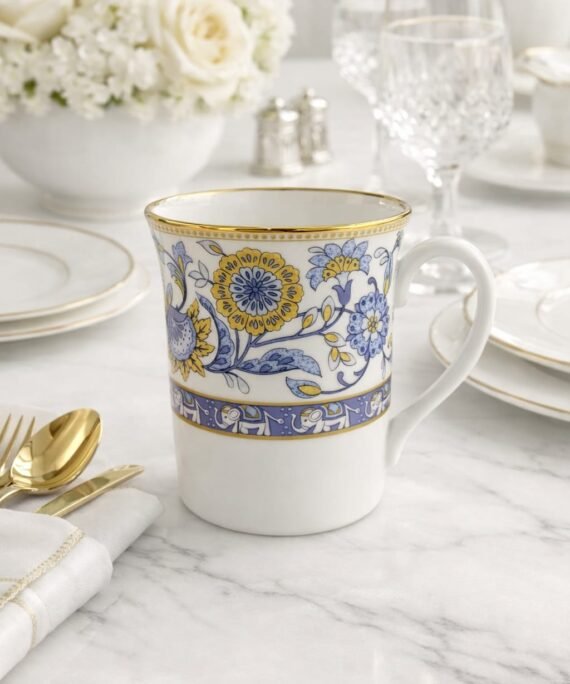 Noritake Tusker Blue Mug | Premium Porcelain Mug