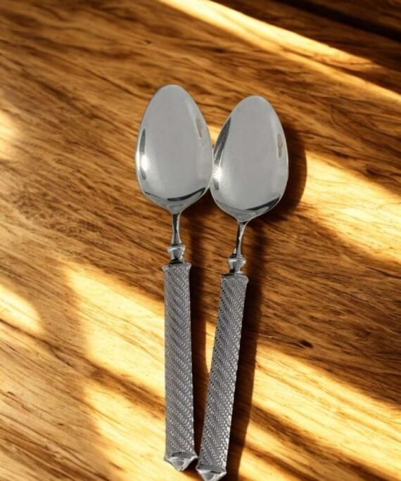 Wilmax Twist Dessert Spoon Set – 4 Pieces | Premium Stainless Steel