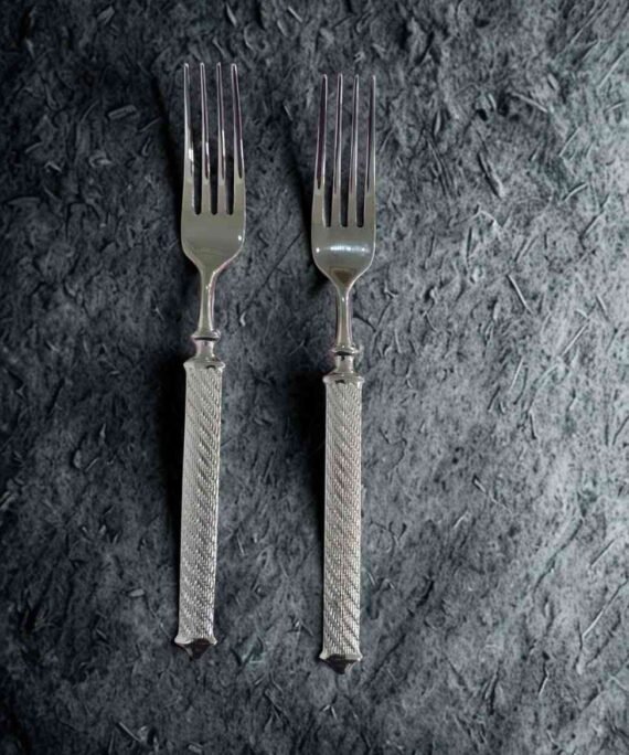 Wilmax Twist Dessert Fork Set – 4 Pieces