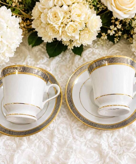 Dankotuwa Golden Platinum Tea Set – 12 Pieces