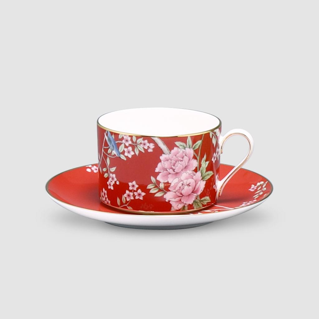 Narumi Queens Garden Red Tea/ Coffee cup & saucer (Set of 12 piece) - Image 2