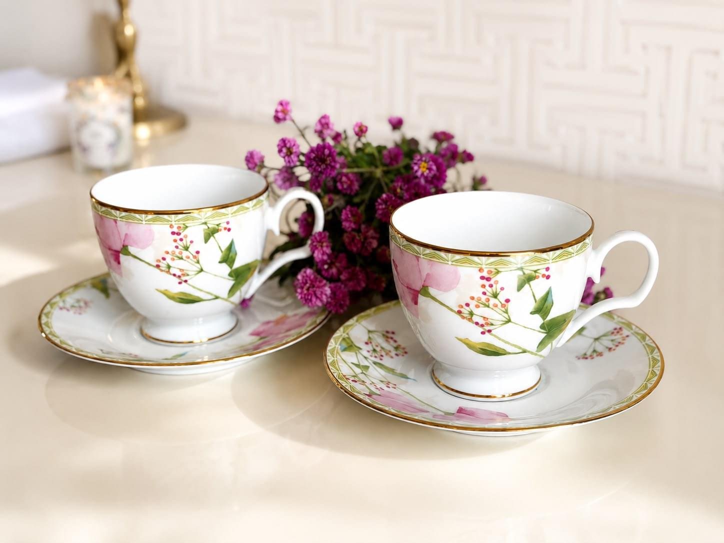 Noritake Poppy Place Tea Set – 12 Pieces