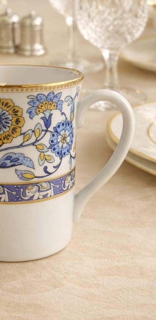 Noritake Tusker Blue Mug | Premium Porcelain Mug