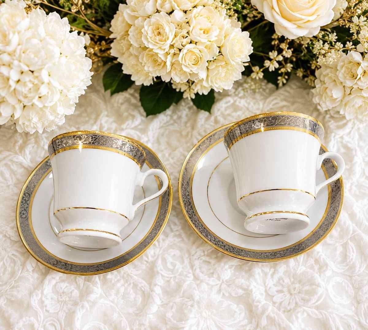 Dankotuwa Golden Platinum Tea Set – 12 Pieces